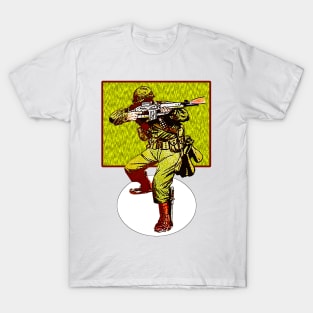 soldier in uniform shooting T-Shirt